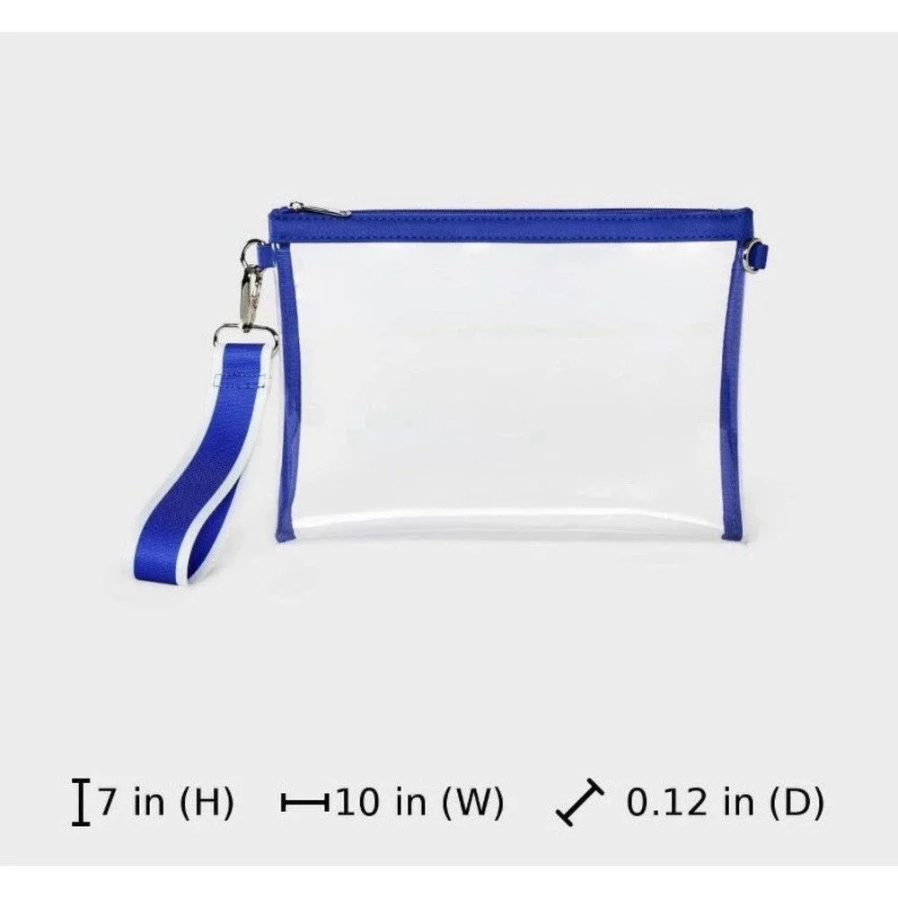 Game Day Clear Bracelet Clutch Wild Fable Blue